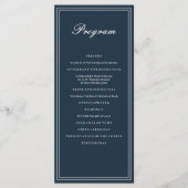 Klassieke en eenvoudige verbondenheid programmakaart (Voorkant)