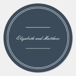Klassieke en eenvoudige verbondenheid ronde sticker