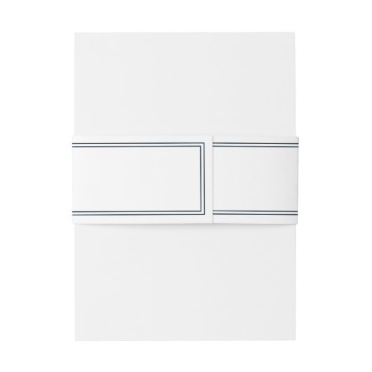 Klassieke en eenvoudige verbondenheid uitnodigingen wikkel (Achterkant Voorbeeld)