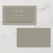 klassieke en elegante eerste presentatie visitekaartje (Voorkant / Achterkant)