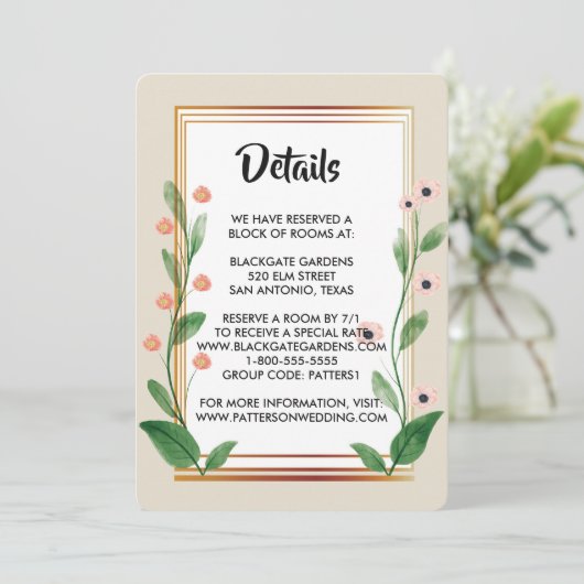 Klassieke en elegante, geavanceerde behuizing kaart (Staand voorkant)