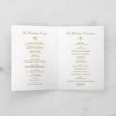 Klassieke en elegante Gold Colour Ironworks Wedden Programma (Binnen)