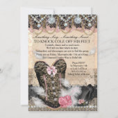 Klassieke en elegante Lingerie Bachelorette Party Kaart (Achterkant)