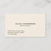 Klassieke en elegante professionele visitekaartje (Voorkant)