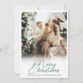 Klassieke en elegante traditionele Kerstmis H Feestdagenkaart (Voorkant)