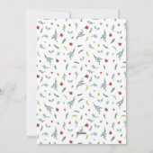 Klassieke en elegante traditionele Kerstmis H Feestdagenkaart (Achterkant)