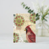 Klassieke en Ephemera-collage Briefkaart (Staand voorkant)