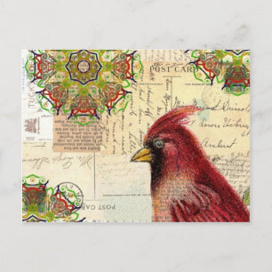 Klassieke en Ephemera-collage Briefkaart