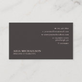 Klassieke en minimale zachte blush visitekaartje (Achterkant)