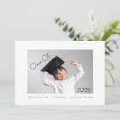 Klassieke en moderne kleuterschool Afstuderen Aankondiging (Staand voorkant)