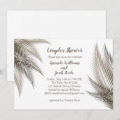 Klassieke en natuurlijke palmbladeren Koeshoes Kaart (Voorkant / Achterkant)