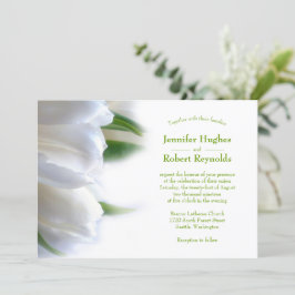 Klassieke en Romantische Budget Witte Bloemen Brui Kaart