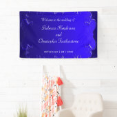 Klassieke en romantische Royal Blue bruiloft Welko Spandoek (Insitu)