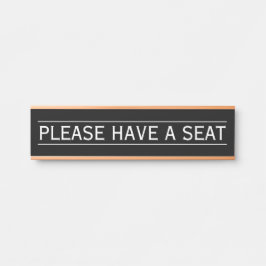 Klassieke en traditionele "GELIEVE TE HEBBEN EEN Z Deurbordje