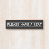 Klassieke en traditionele "GELIEVE TE HEBBEN EEN Z Deurbordje (Voorkant)