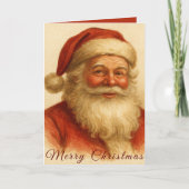 Klassieke en warme  kerstmis feestdagen kaart (Voorkant)