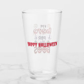 Klassieke enge bloederige Halloween grappen Glas (Achterkant)