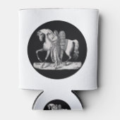 Klassieke engel naast het majestueuze paard blikjeskoeler (Voorkant)