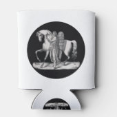 Klassieke engel naast het majestueuze paard blikjeskoeler (Achterkant)