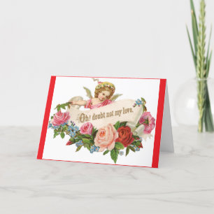 Klassieke engel St. Valentijnsdag wenskaart Feestdagen Kaart