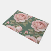 Klassieke Engelse Rozen In Blosroze Deurmat (Schuin)