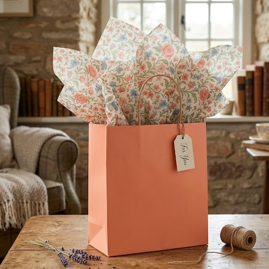Klassieke Engelse Shabby Chic Bloem Kunst Patroon Tissuepapier