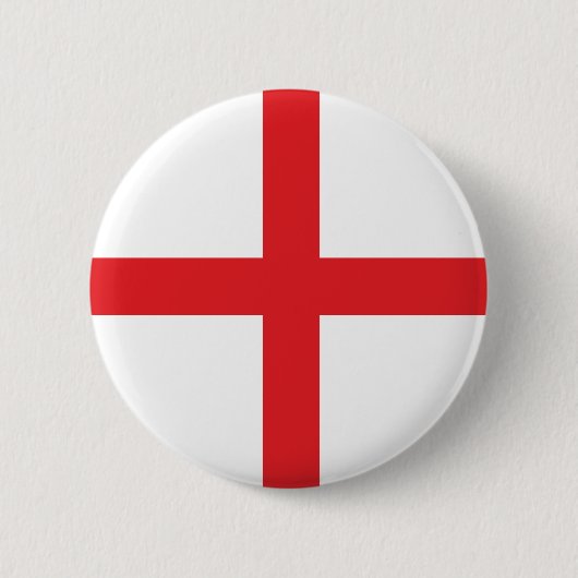 Klassieke Engelse vlag - St. George's Cross Ronde Button 5,7 Cm (Voorkant)