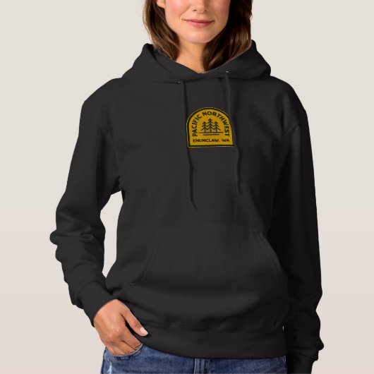 Klassieke Enumclaw Washington PNW Pacific Northwes Hoodie (Voorkant)