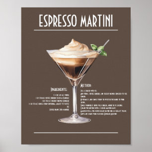 Klassieke Espresso Martini Recept Poster