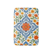 Klassieke Etnische Mediterrane Bloemenkunst Patroo Badmat (Voorkant Verticaal)