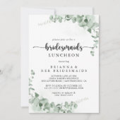 Klassieke Eucalyptus Bridesmaids Luncheon Shower Kaart (Voorkant)