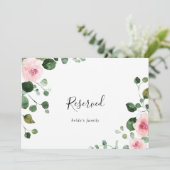 Klassieke Eucalyptus Floral Weddenschap Gereservee (Staand voorkant)