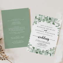 Klassieke Eucalyptus Foliage Front & Back Wedding