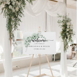 Klassieke Eucalyptus Foliage Weddenschap Welkomstt Poster