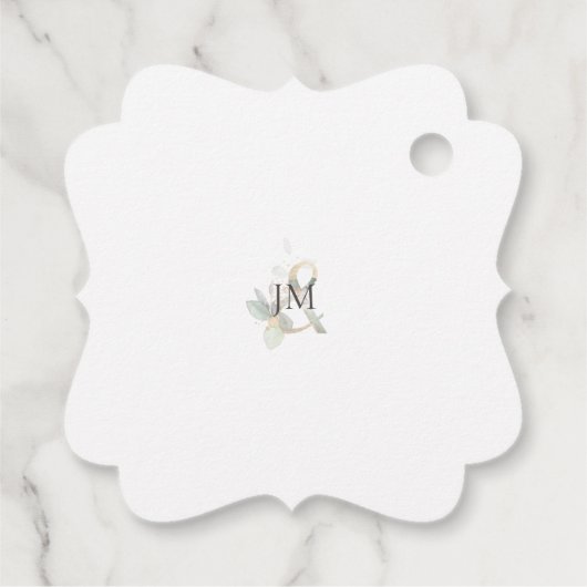 Klassieke Eucalyptus Greenery Bedankjes Labels (Achterkant)