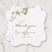 Klassieke Eucalyptus Greenery Bedankjes Labels (Voorkant)