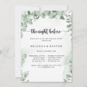 Klassieke eucalyptusnacht voor repetitie diner kaart (Voorkant)