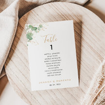 Klassieke Eucalyptustabel Nummer 1-zitplaatje