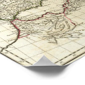 Klassieke Europese kaart Poster (Hoek)