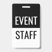 Klassieke evenementpersoneelsbadge badge (Achterkant)