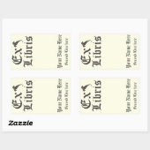 Klassieke Ex Libris Bookplaat Rechthoekige Sticker (Vel)