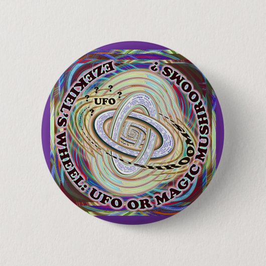 Klassieke Ezechiels Wiel Ronde Button 5,7 Cm (Voorkant)