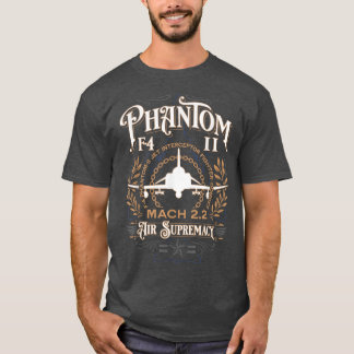 Klassieke F-4 Phantom II Fighter Bomber Jet Vliegt T-shirt