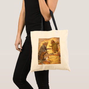 Klassieke fabel van Aesopus, Landmuis, Stadmuis Tote Bag