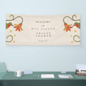 Klassieke Faecore Bloemige Thee Party Bruids Welko Spandoek (Beurs)