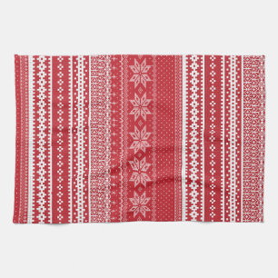Klassieke Fair Isle-theedoek Theedoek