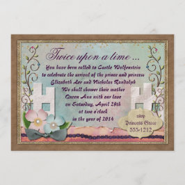 Klassieke Fairy Tale Invitation for Twins Kaart