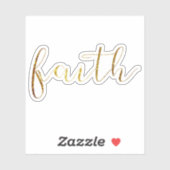 Klassieke FAITH Script Typografie Sticker (Vel)
