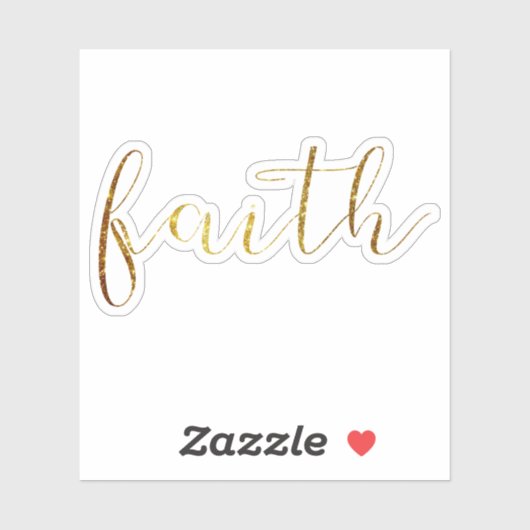 Klassieke FAITH Script Typografie Sticker (Vel)
