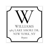 Klassieke familie Monogram Aangepast Zelfinktende Stempel (Design)